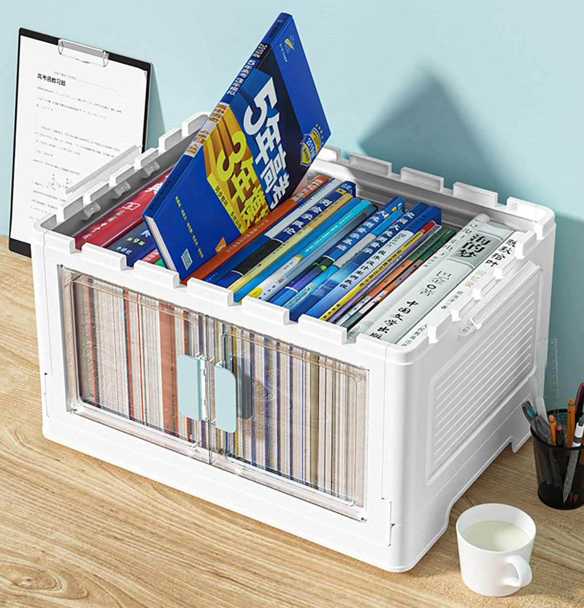 Stackable plastic storage bins deals with lids